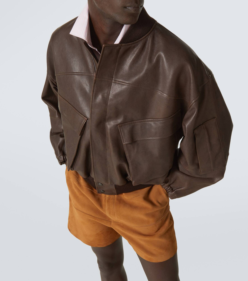 Leather blouson 5