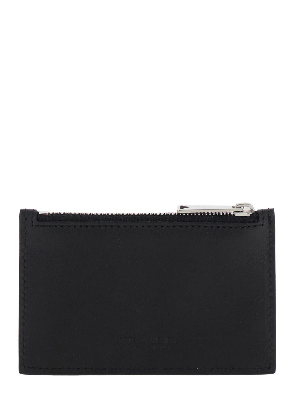 Bottega Veneta Men Black Card-Holder With Intreccio Motif In Leather Man - 4