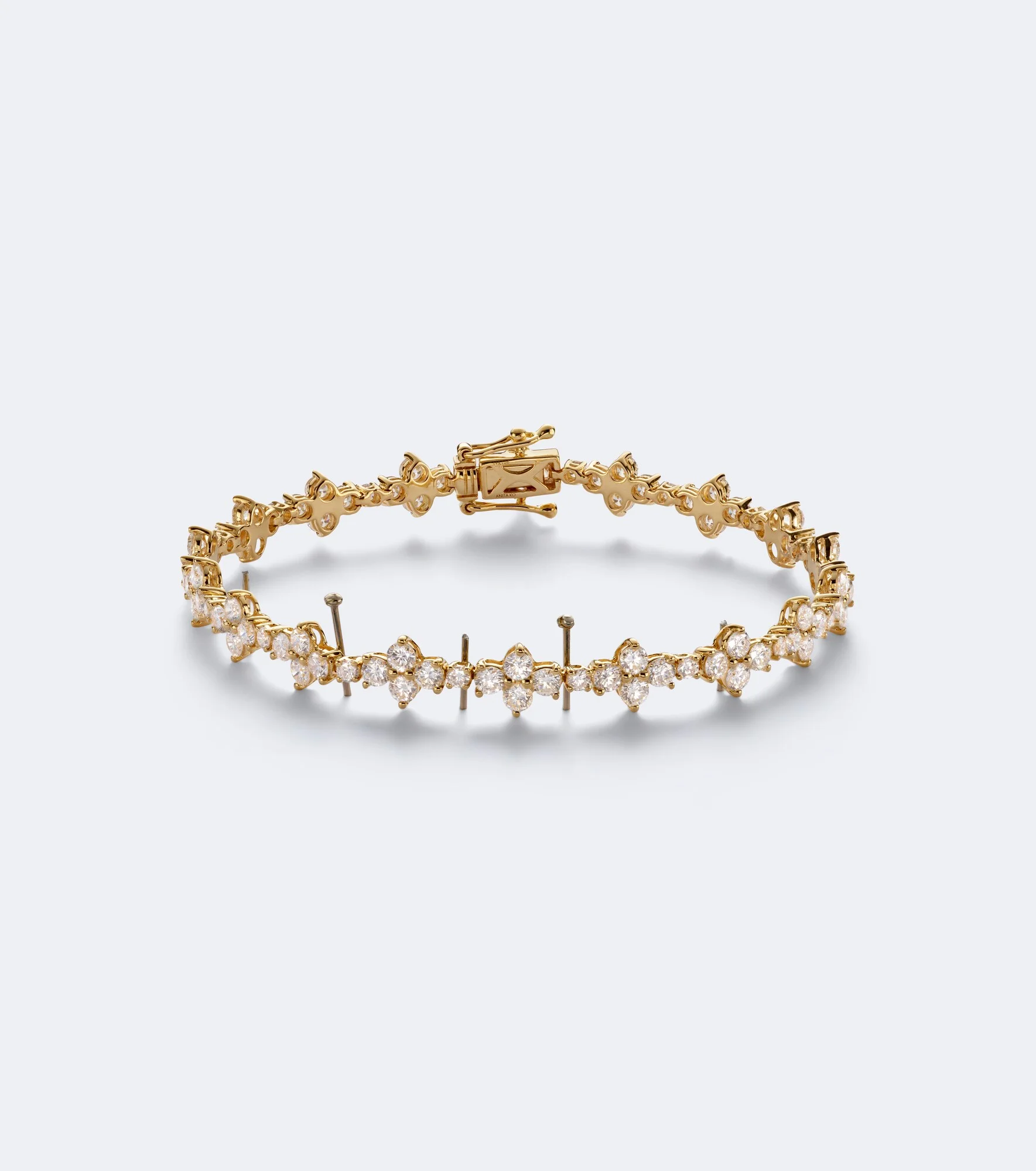 Vivi 18kt gold tennis bracelet with diamonds - 1