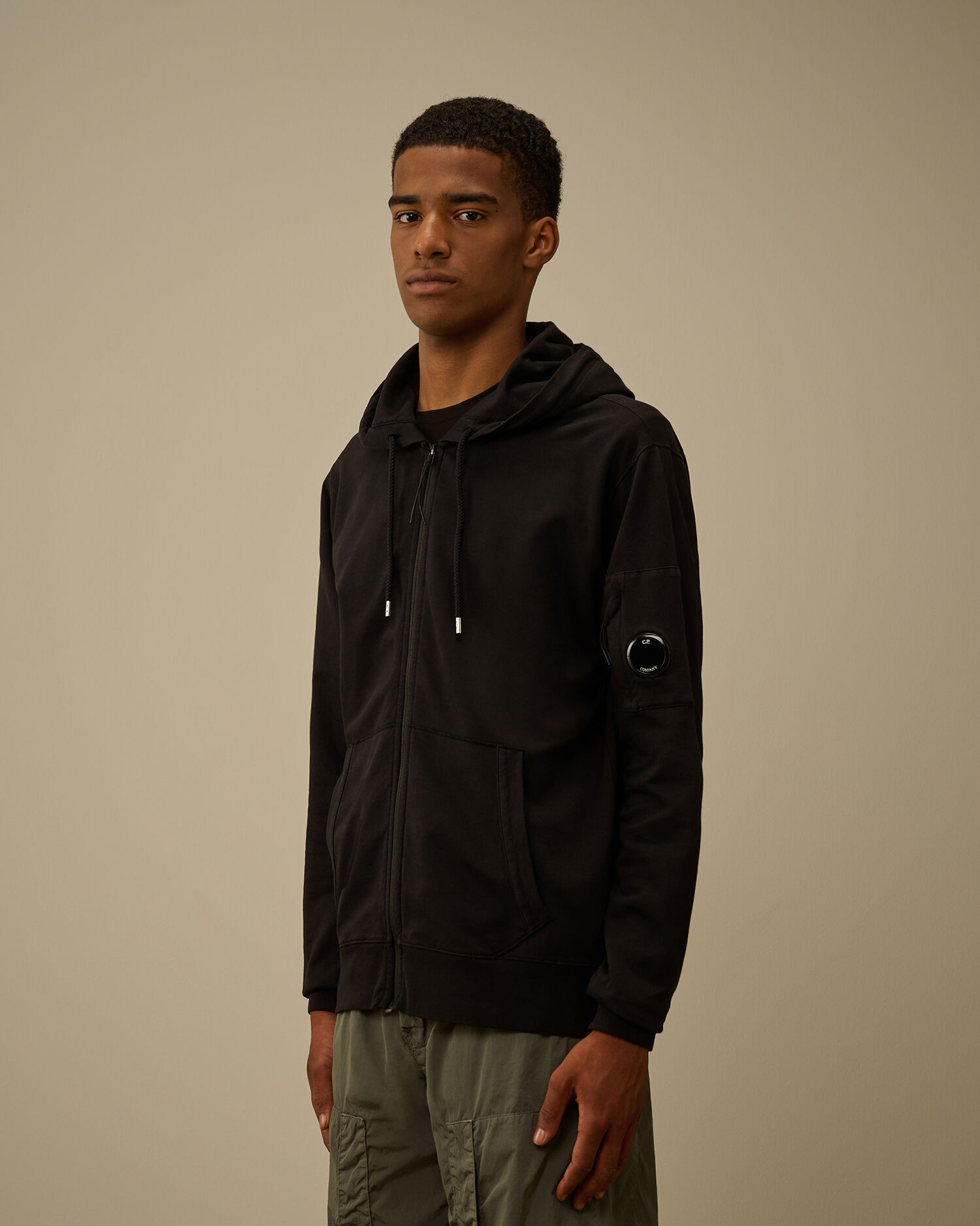 Light Fleece Hooded Full Zip Sweatshirt - 3