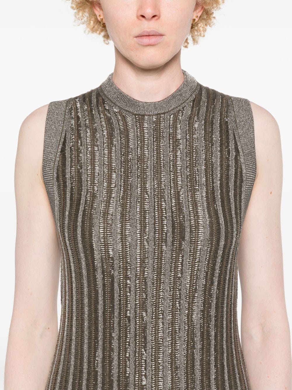 slinky ribbed maxi dress - 5