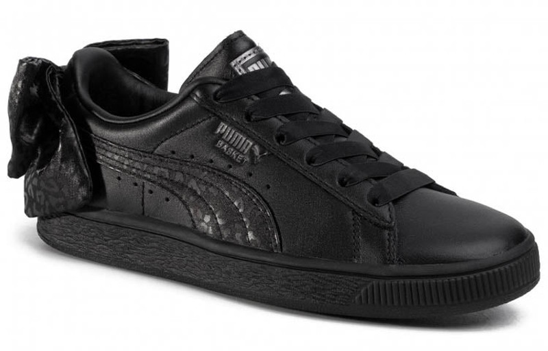 (WMNS) PUMA Basket 'Bow - Black Leopard' 367828-02 3