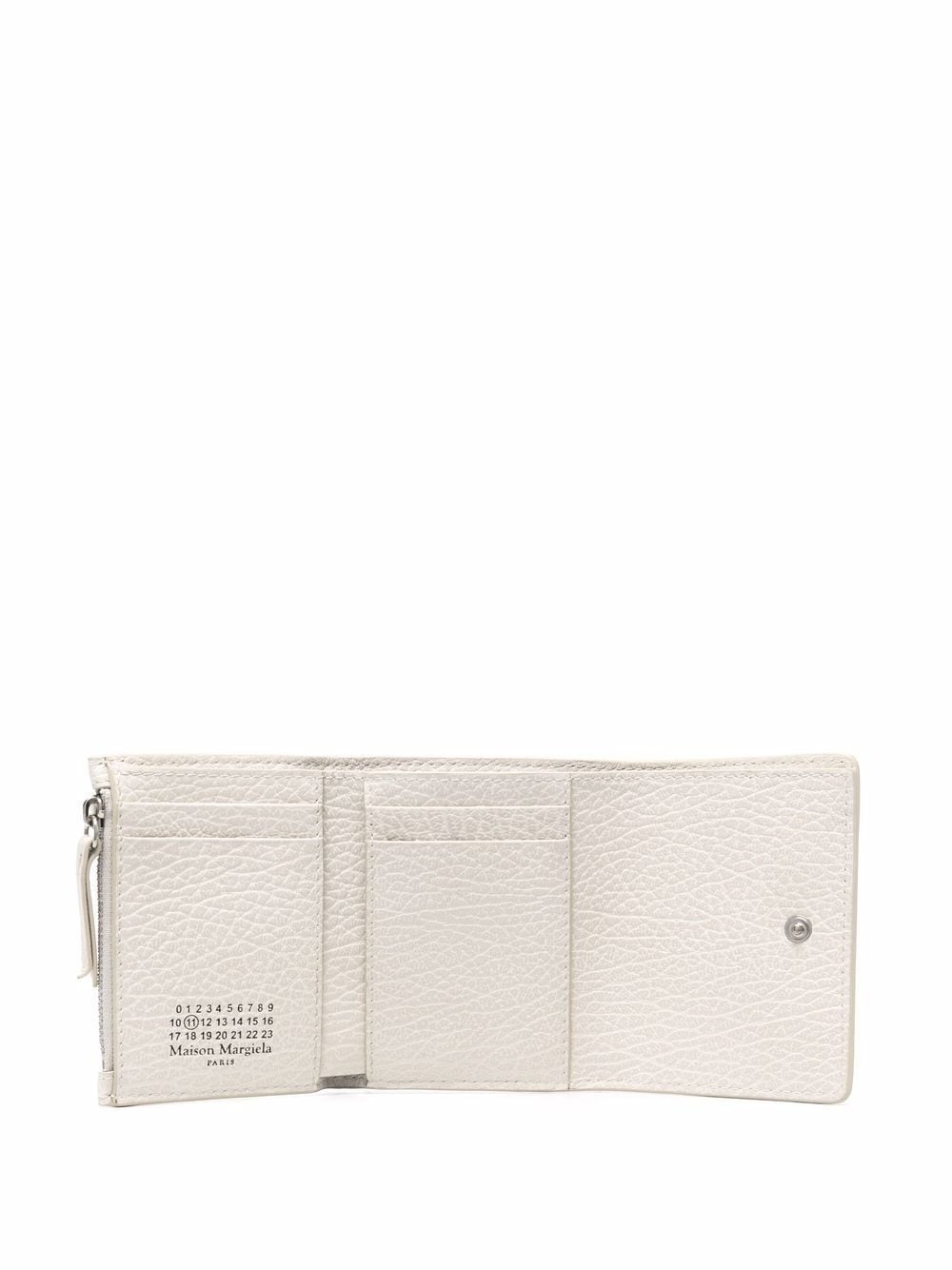 grained leather wallet - 3