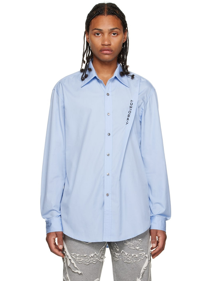 Blue Pinched Shirt - 1