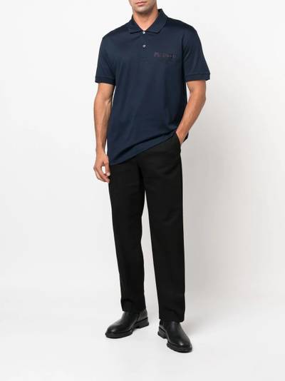 Alexander McQueen Graffiti logo-embroidered polo shirt outlook