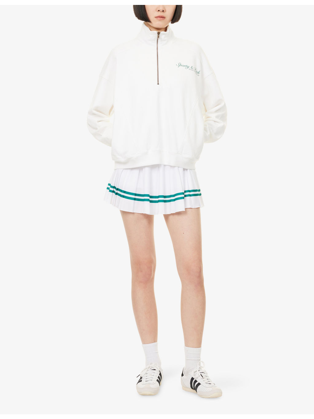 Ezra Quarter-Zip Cotton-Jersey Sweatshirt - 2