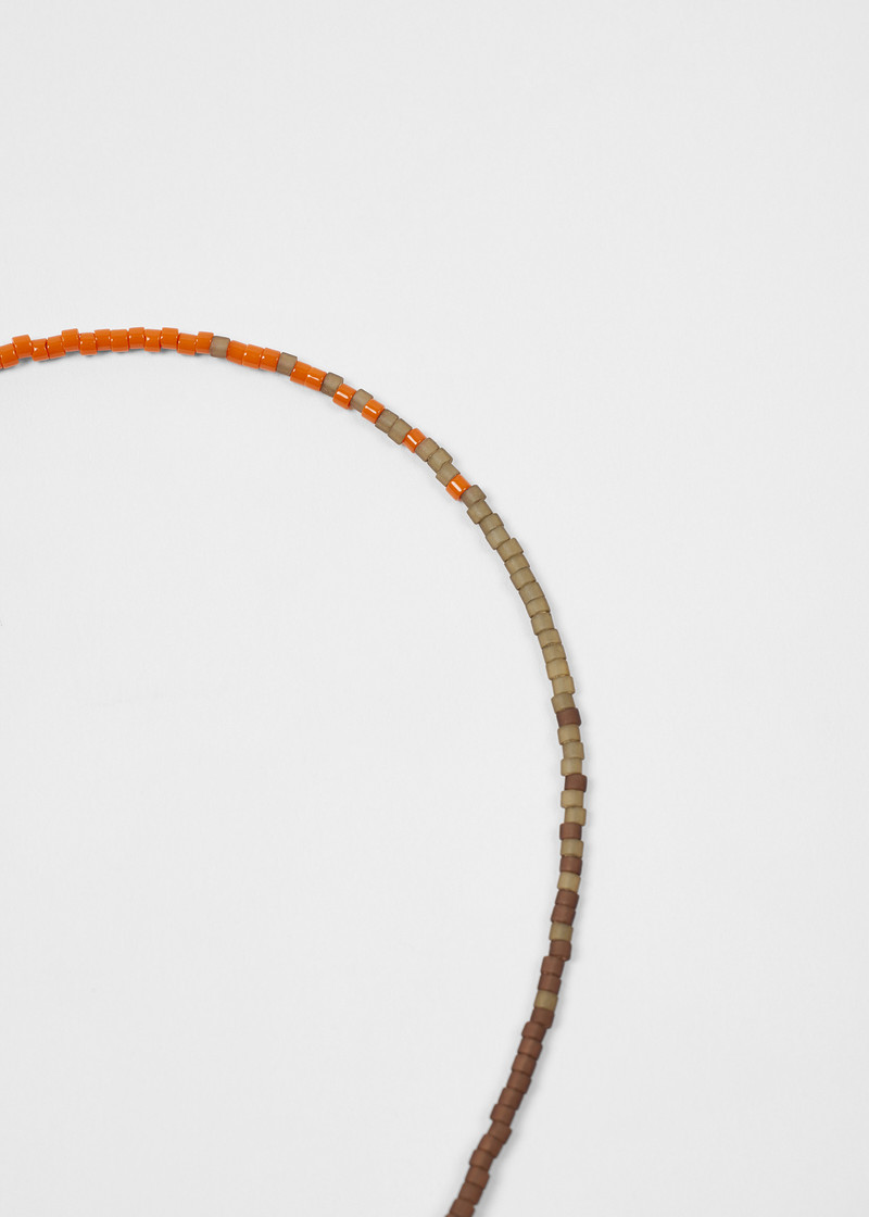 Orange and Brown Beaded Bracelet 3