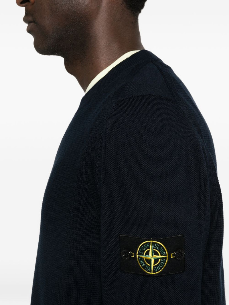 crew-neck logo-patch sweater 5
