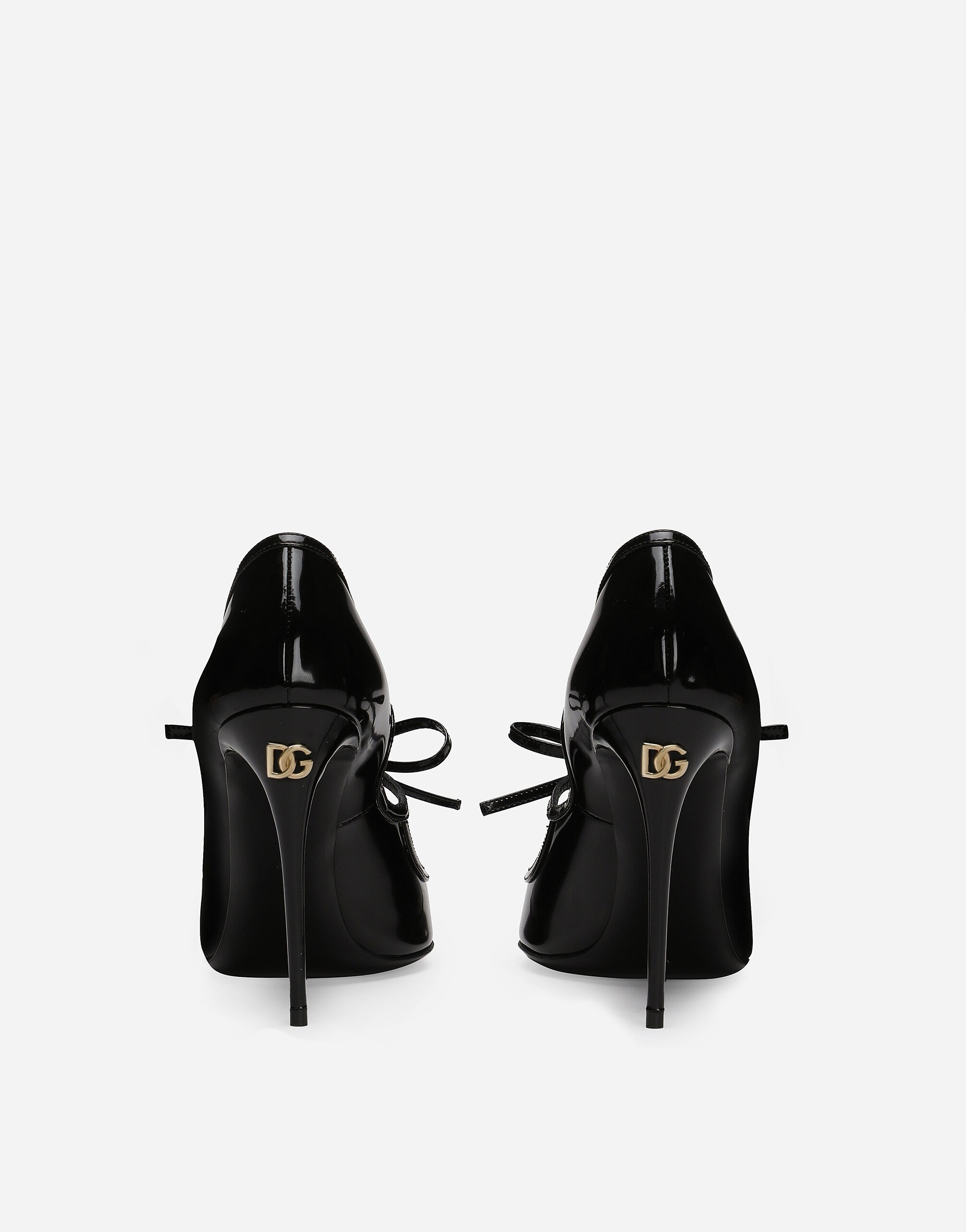 Polished calfskin pumps - 3