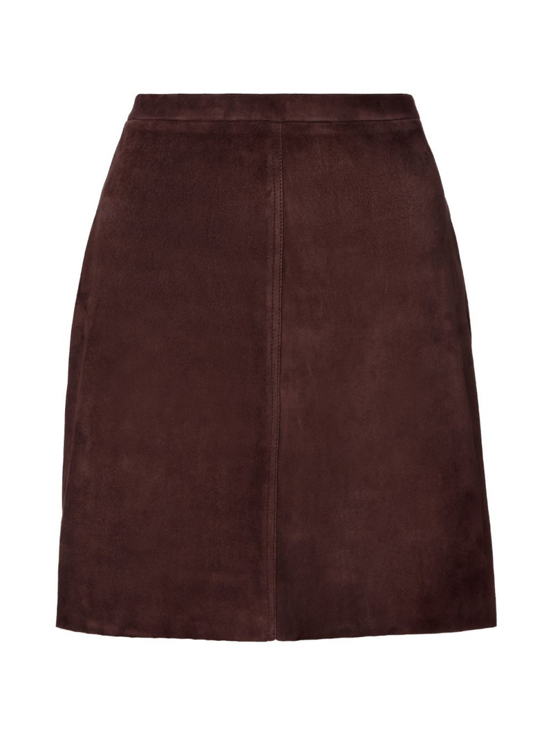 STOULS Lucie A-line suede mini skirt outlook