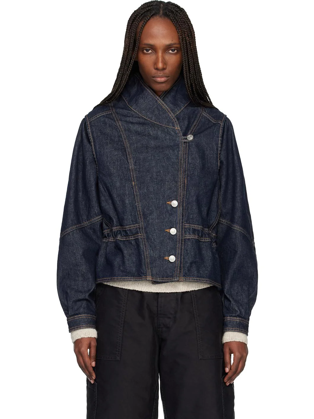 Navy Dolie Denim Jacket - 1