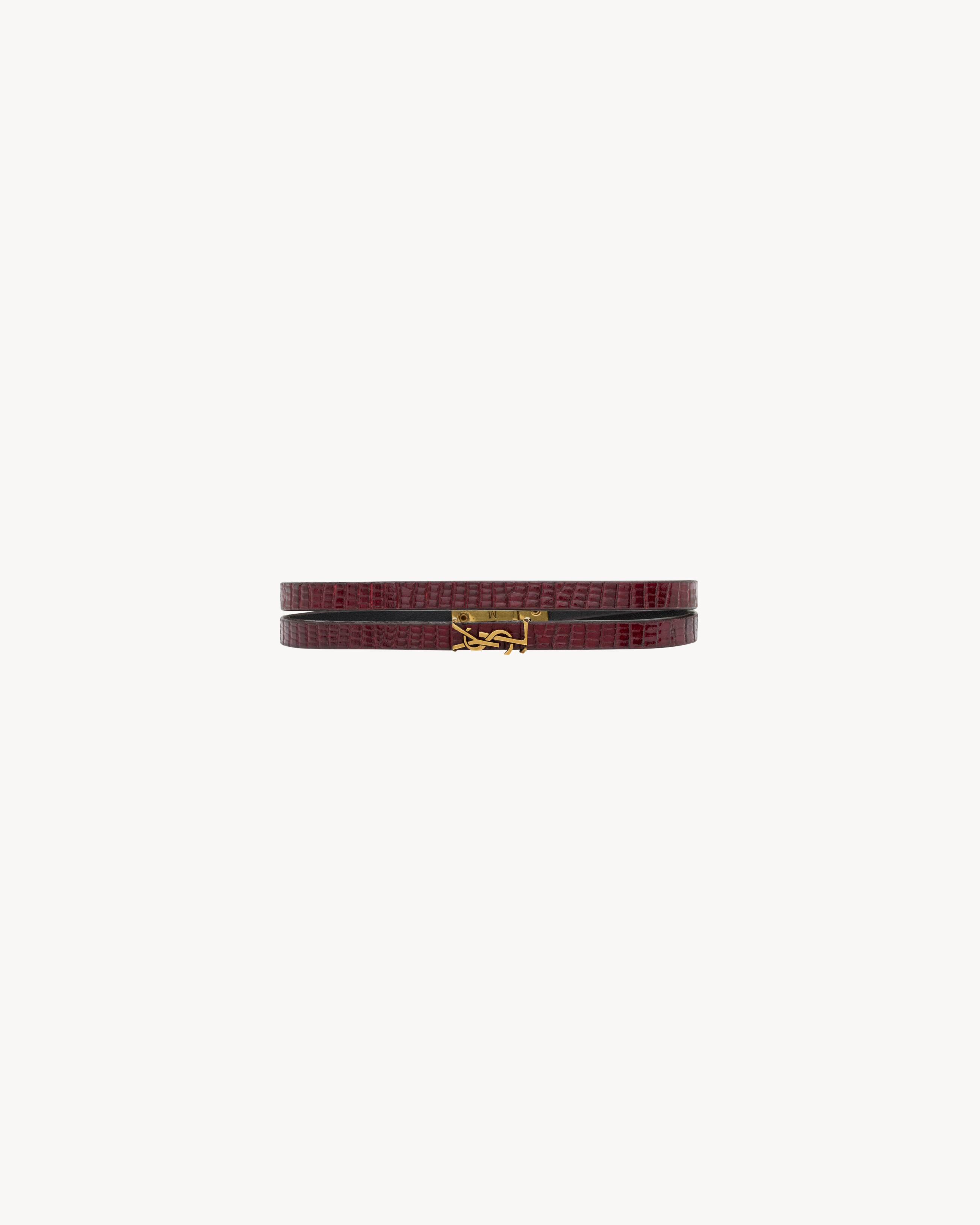 CASSANDRE DOUBLE-WRAP BRACELET IN LEATHER - 1