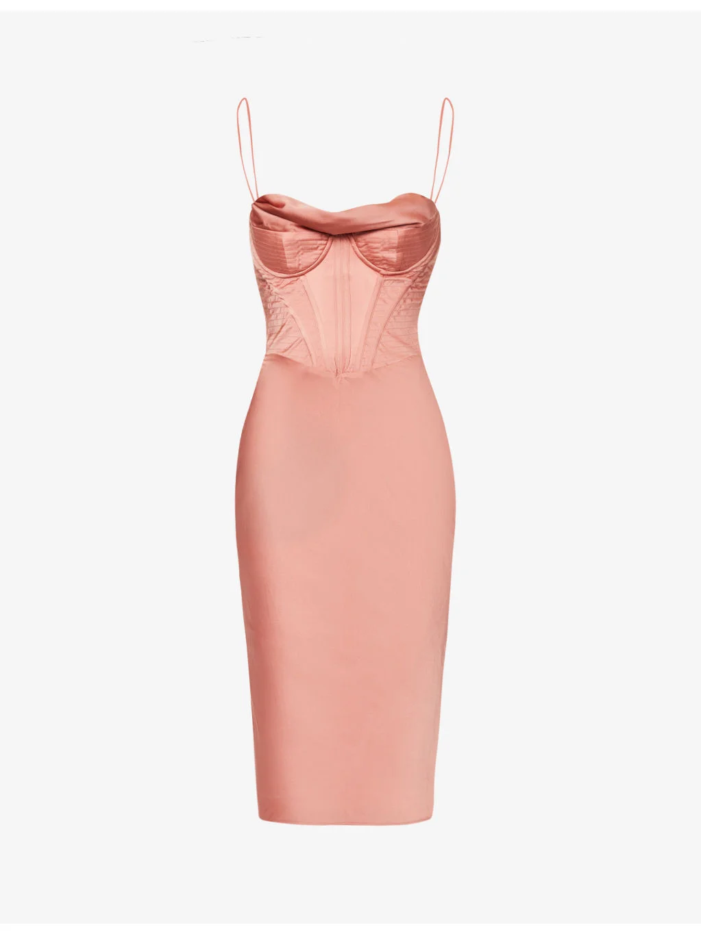 Myrna corset satin midi dress - 1