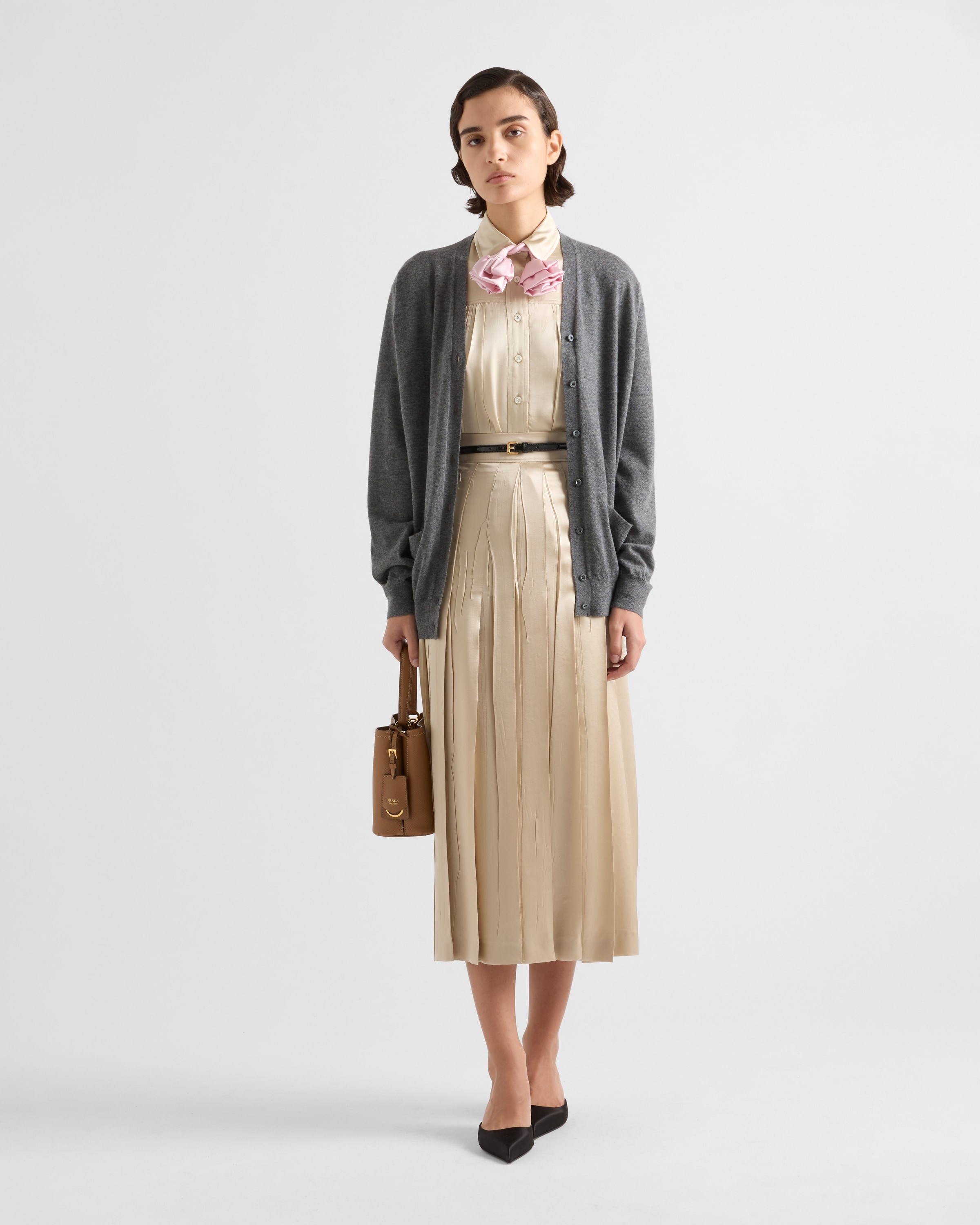 Satin crepe skirt - 2