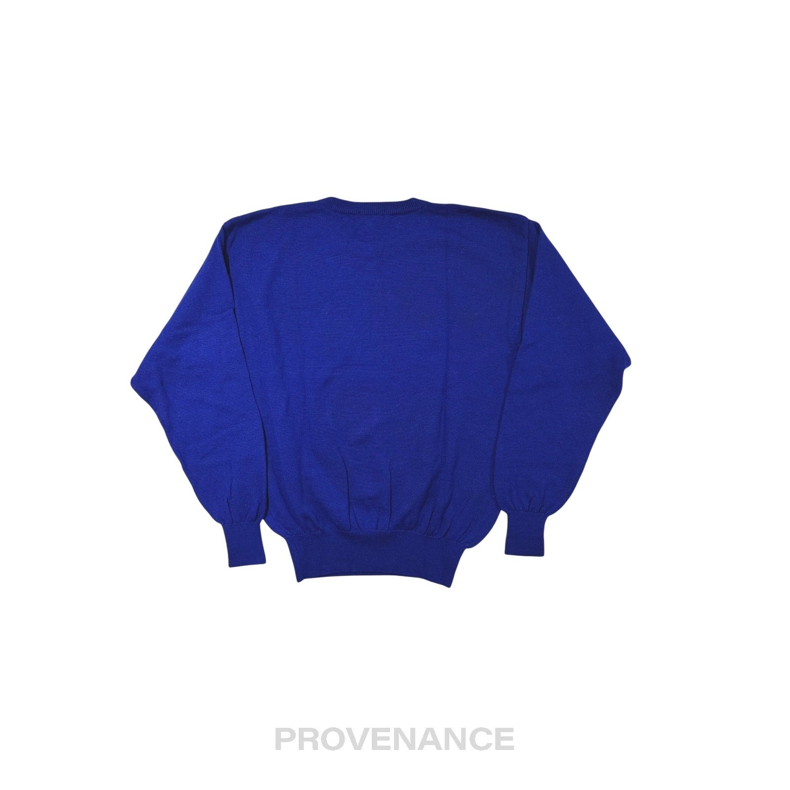 Balenciaga Sports Golf Crewneck Wool Sweatshirt - Blue L - 2