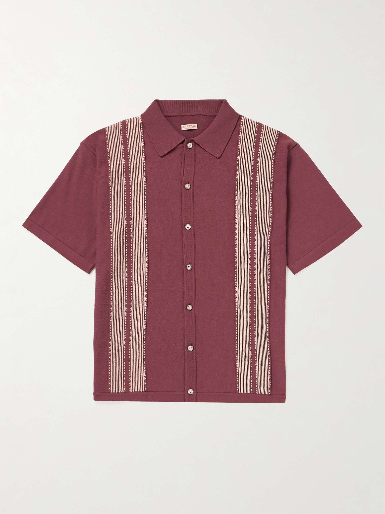 Tennessee Striped Cotton-Blend Jacquard Shirt - 1
