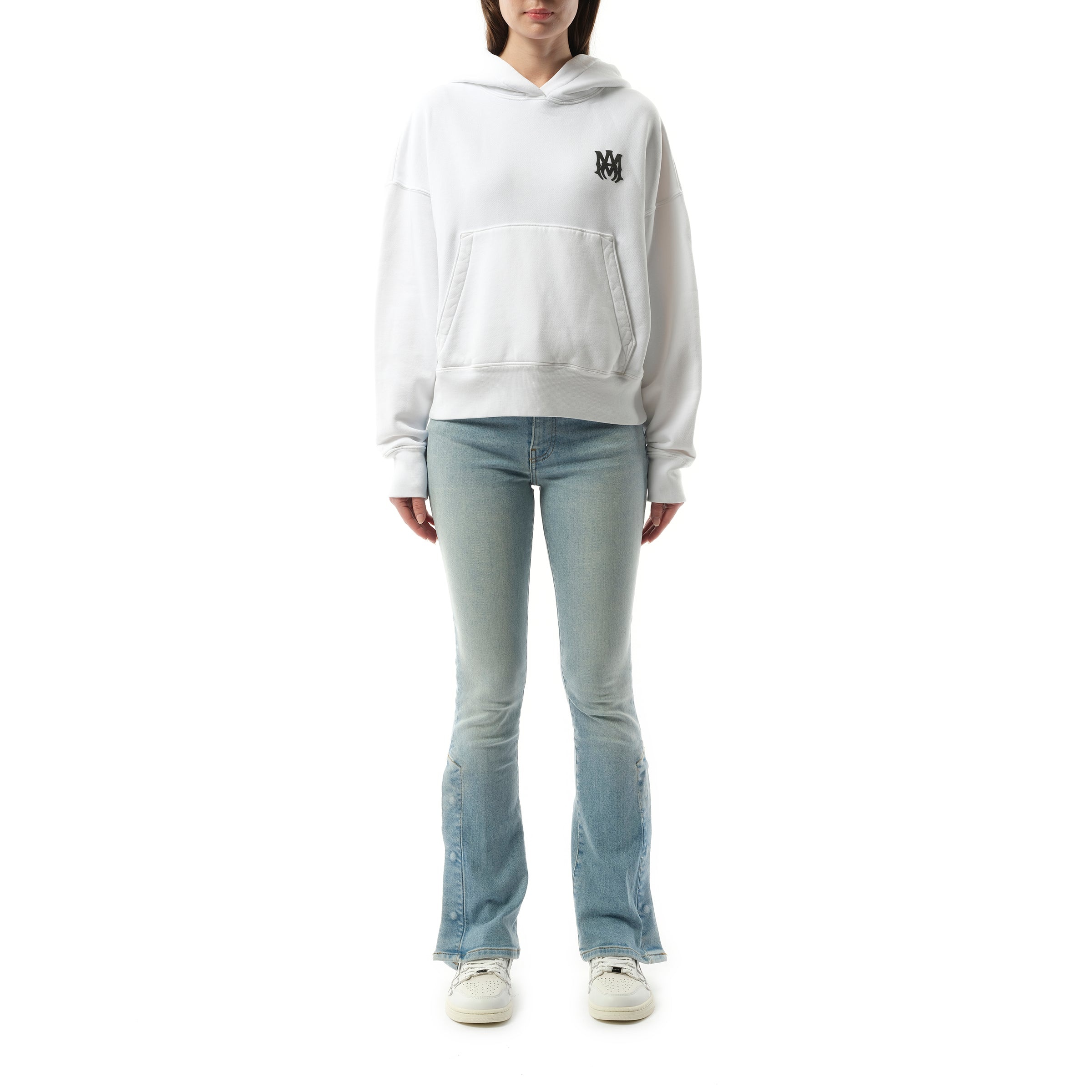 MA Core Logo Hoodie in White - 4