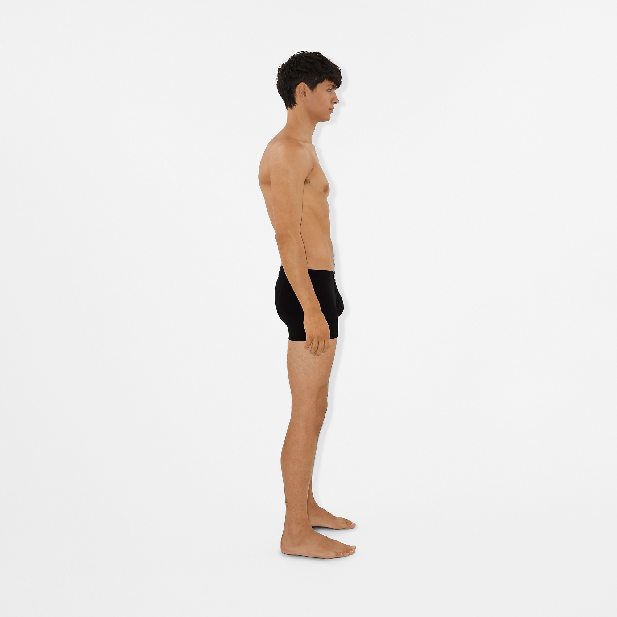 Logo Detail Stretch Cotton Boxer Shorts - 3