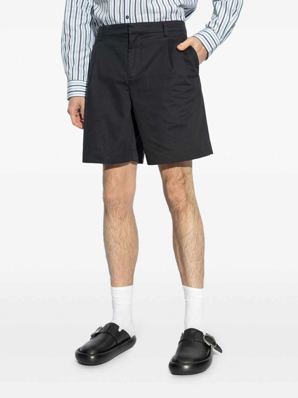 organic cotton tailored shorts - 3