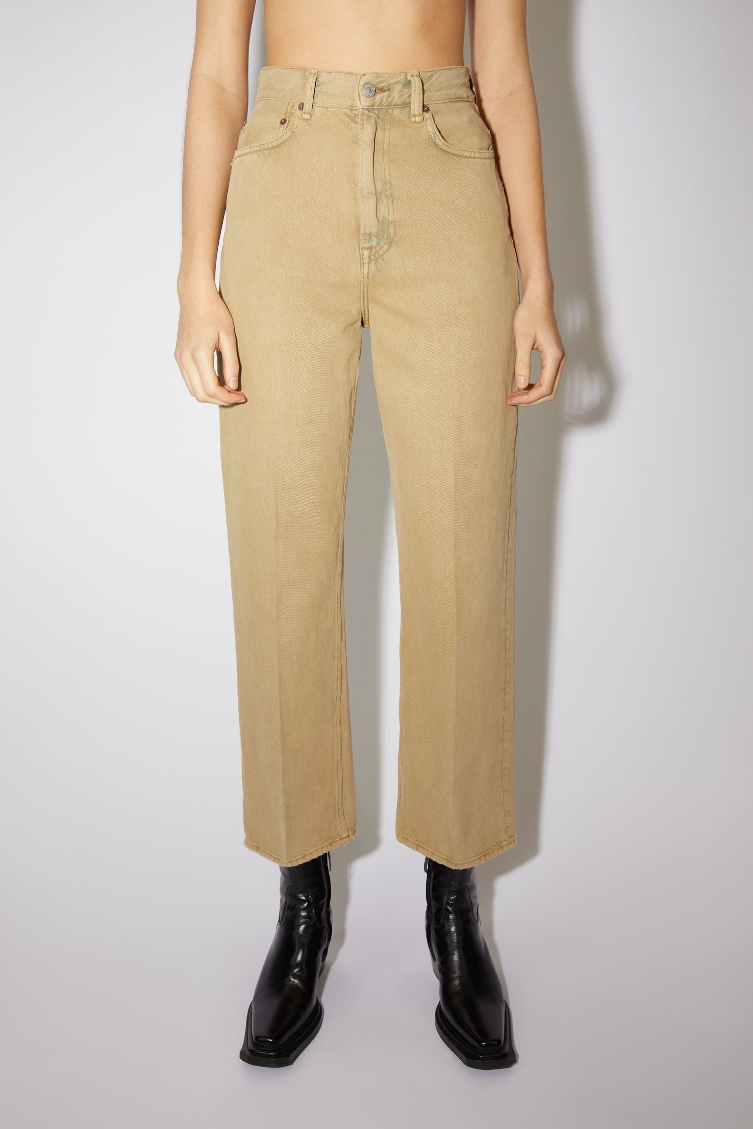 Relaxed fit jeans - Sand beige - 2