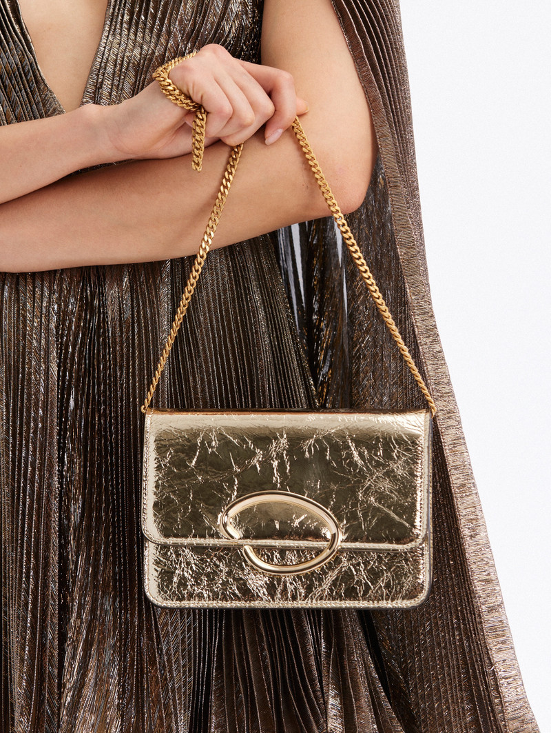 Oscar de la Renta CRINKLE METALLIC O POCHETTE outlook