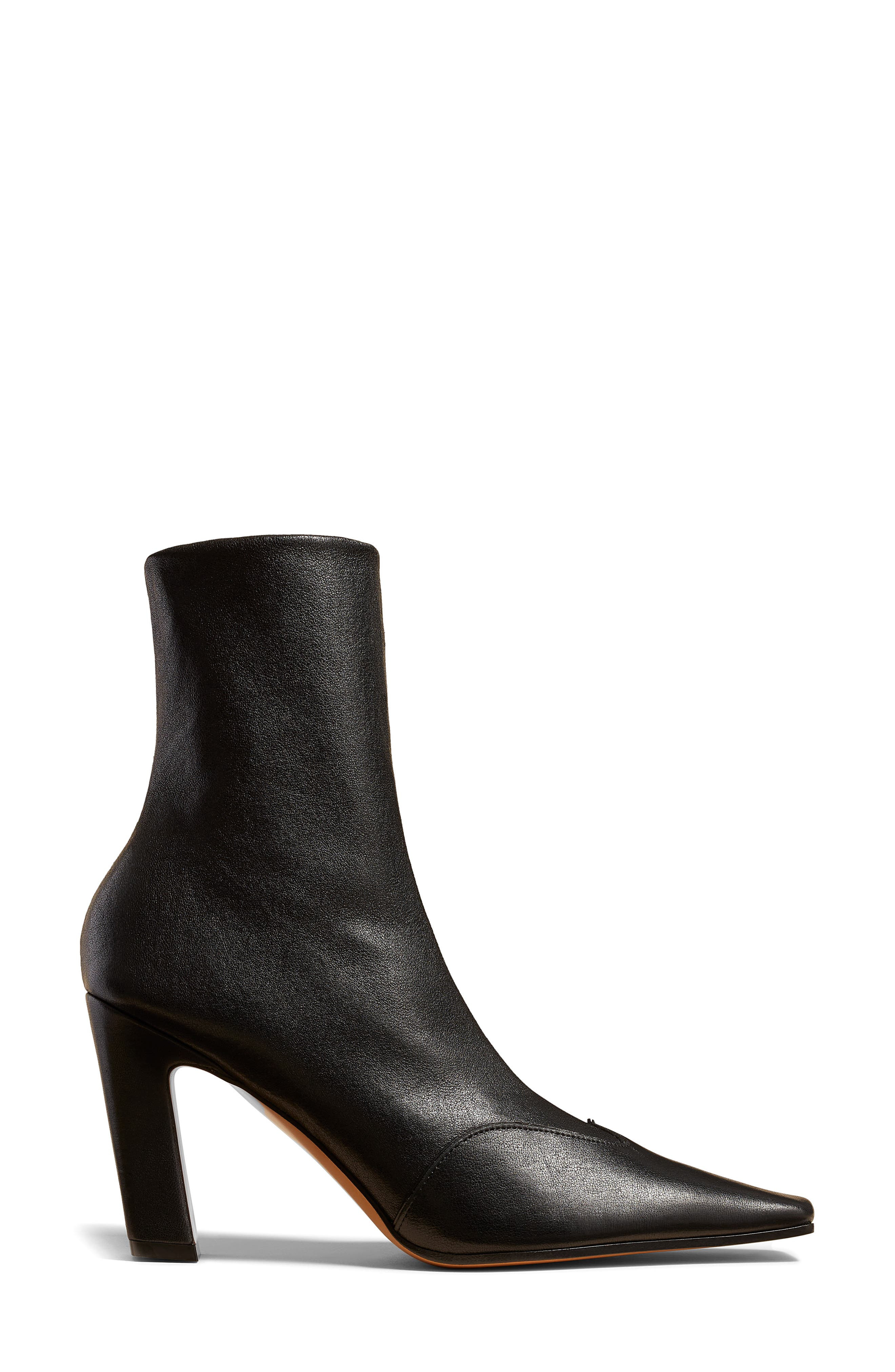 Khaite Nevada Square Toe Bootie in Black at Nordstrom - 3