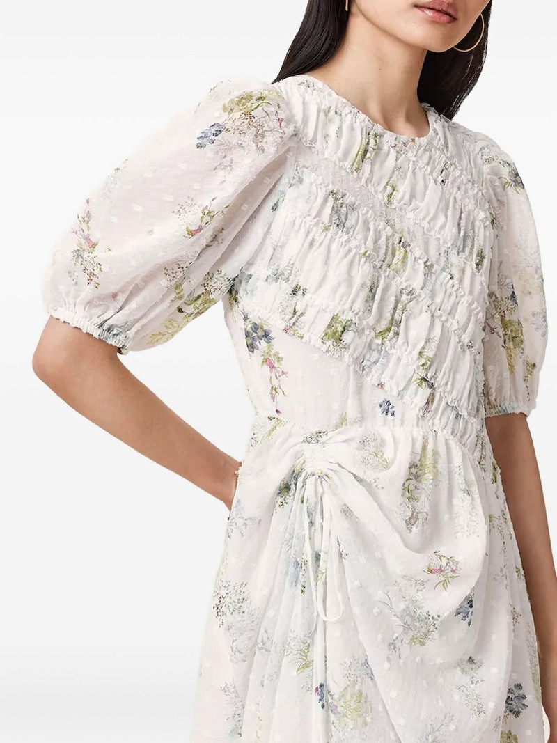 floral-print smocked dress 5
