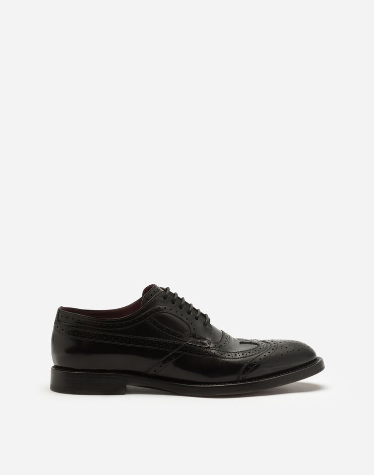 Brushed calfskin derby brogues - 1