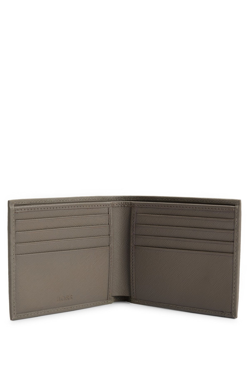 BOSS LEATHER CARD HOLDER WITH DOUBLE B MONOGRAM outlook