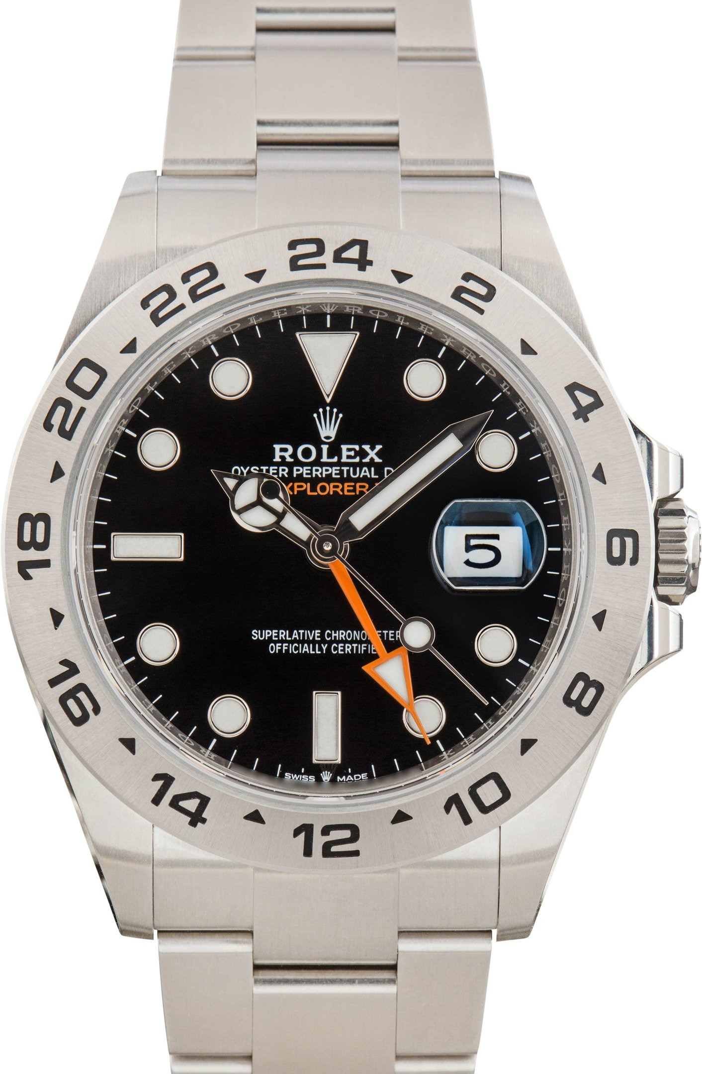 Pre-owned Rolex Explorer II Ref 226570 Black Chromalight Dial - 1