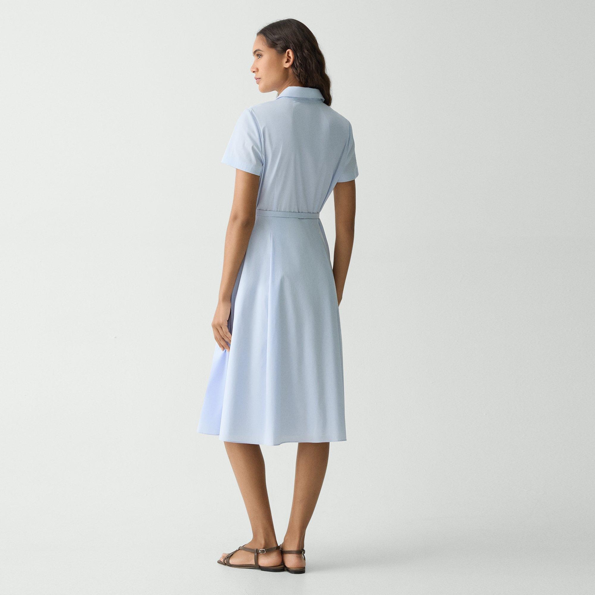 Short-Sleeve Shirt Dress in Good Cotton - 4
