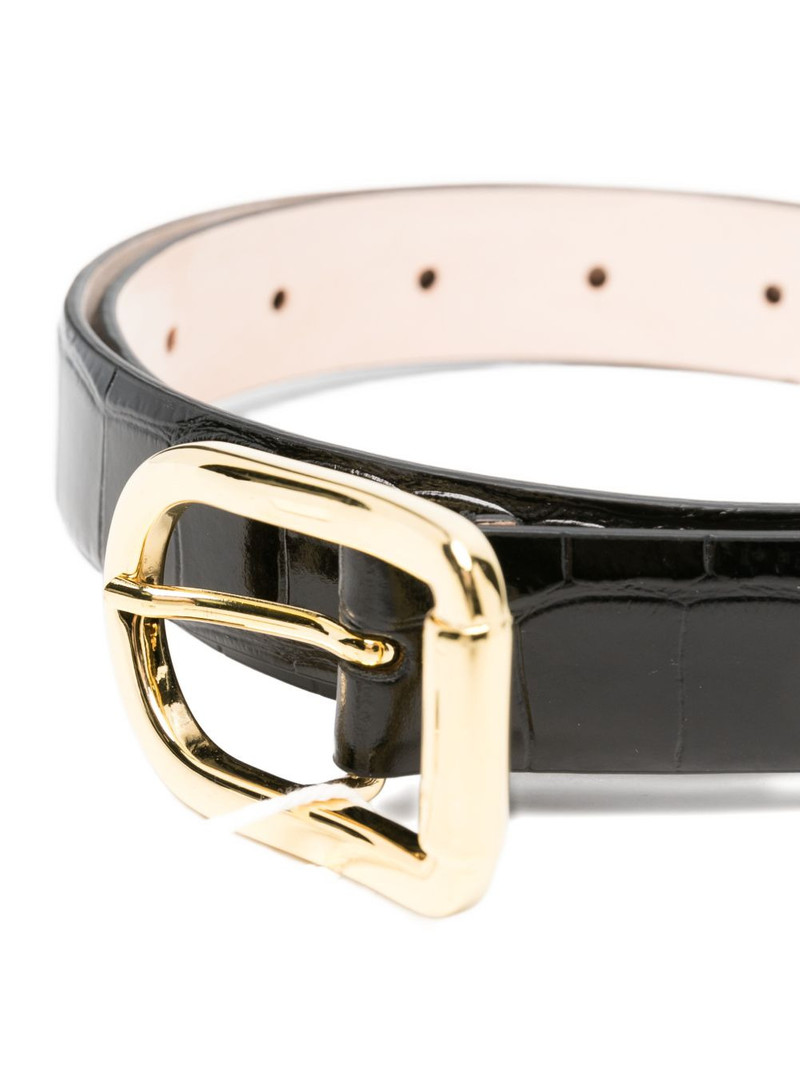 DÉHANCHE Mija crocodile-effect buckle belt outlook