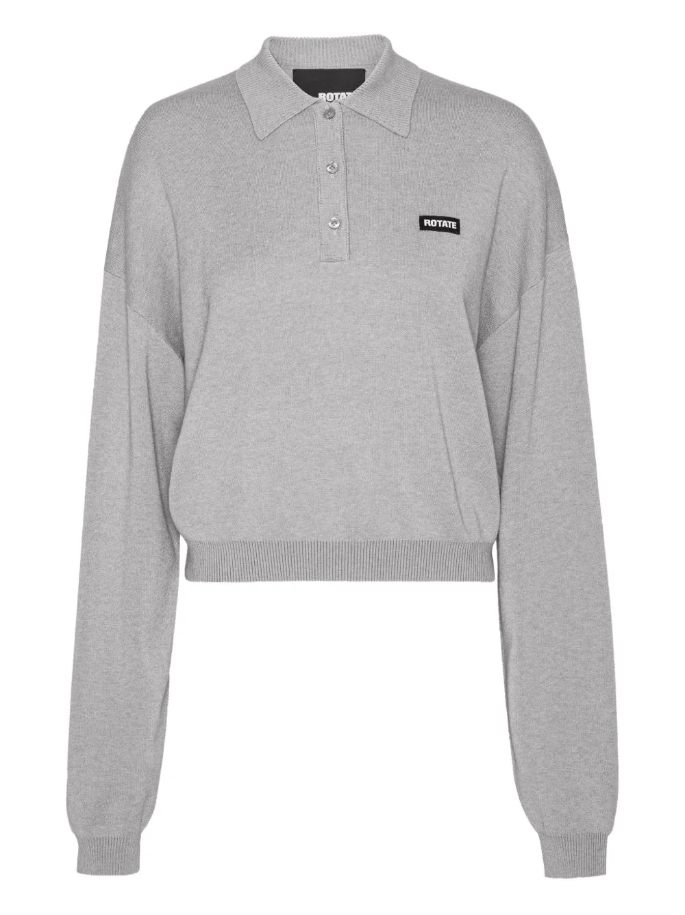 logo-patch polo sweater - 1