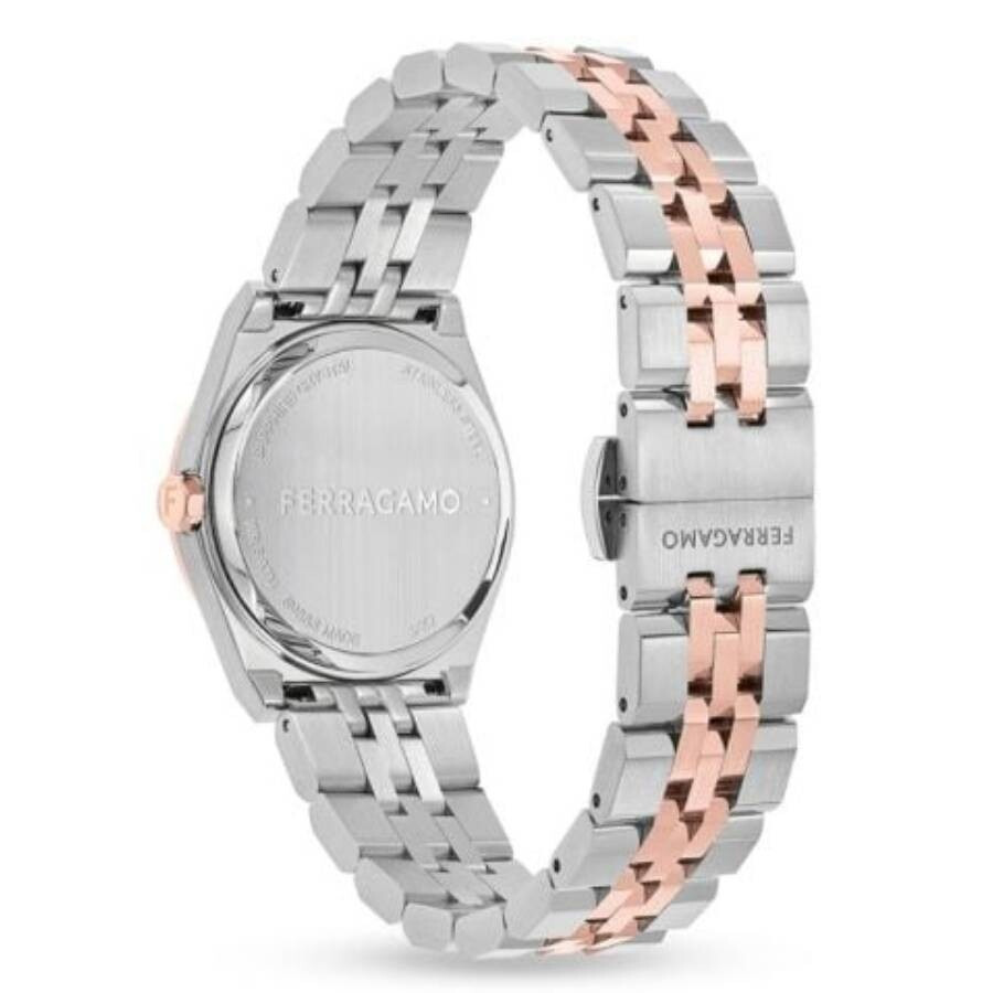Ferragamo Vega New Quartz Diamond Brown Dial Ladies Watch SFKJ01224 - 3