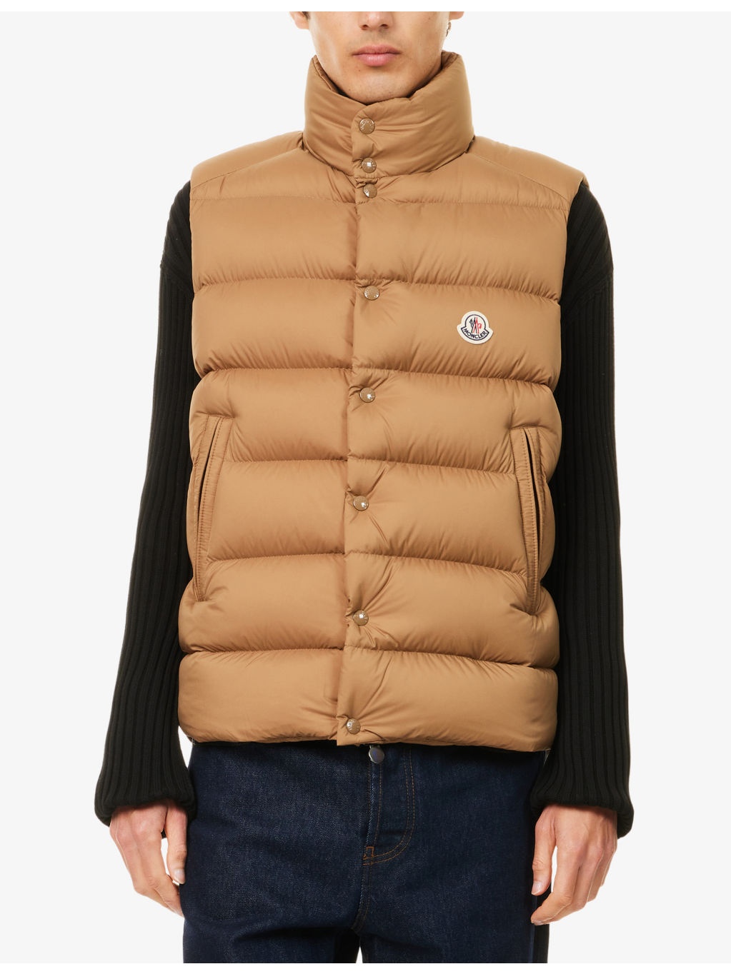 Tibb Brand-Badge Nylon-Down Gilet - 3