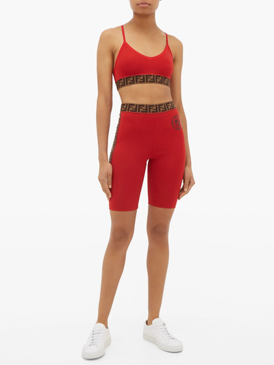 FENDI Logo-hem medium-impact sports bra outlook