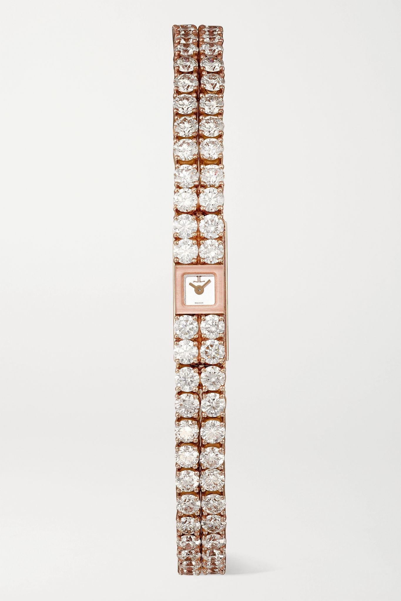 101 Reine 6.8mm 18-karat rose gold and diamond watch - 1