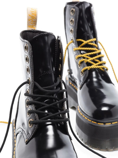 Dr. Martens high-shine finish lace-up boots outlook
