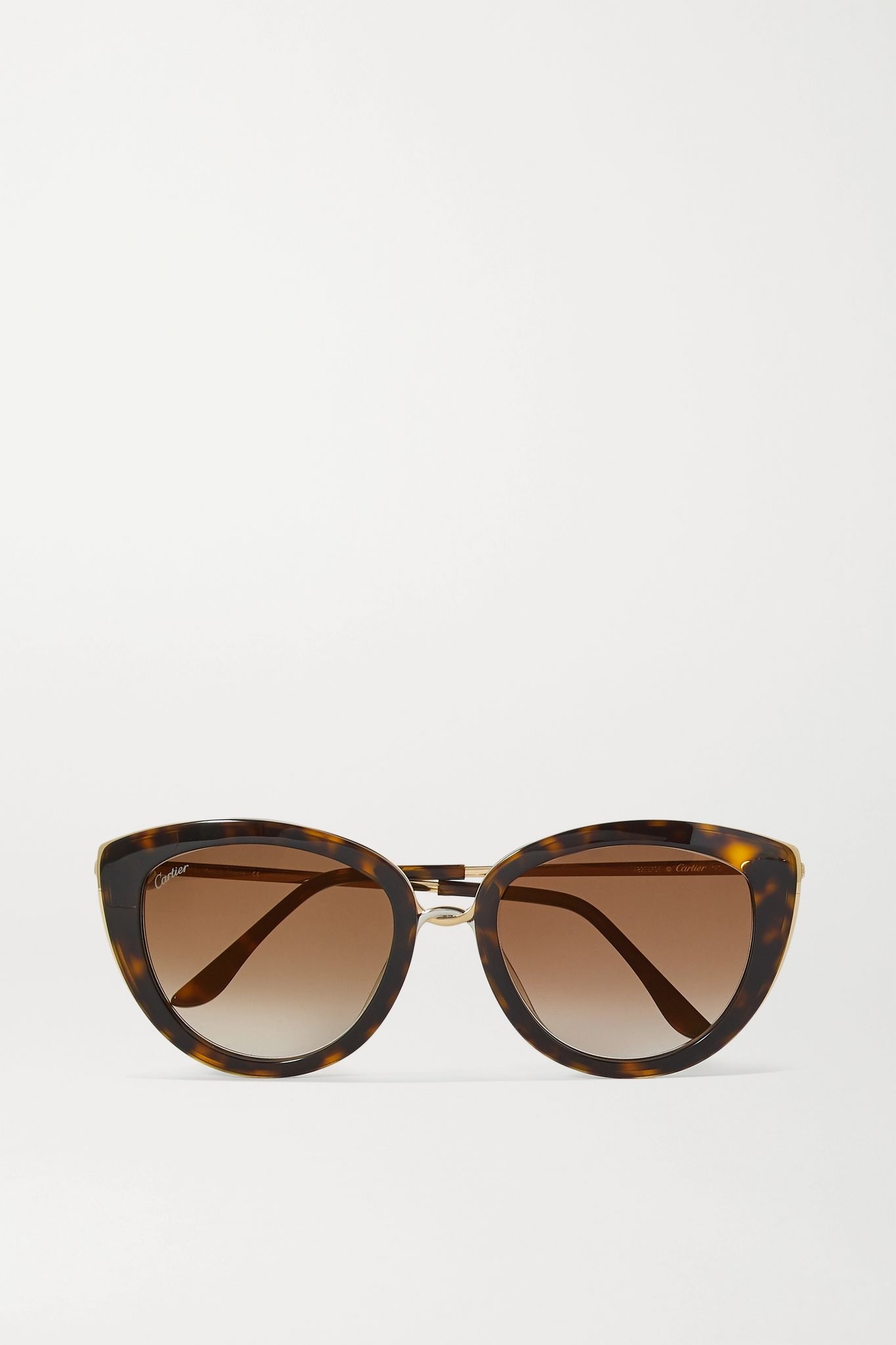 Trinity cat-eye tortoiseshell acetate and gold-tone sunglasses - 1