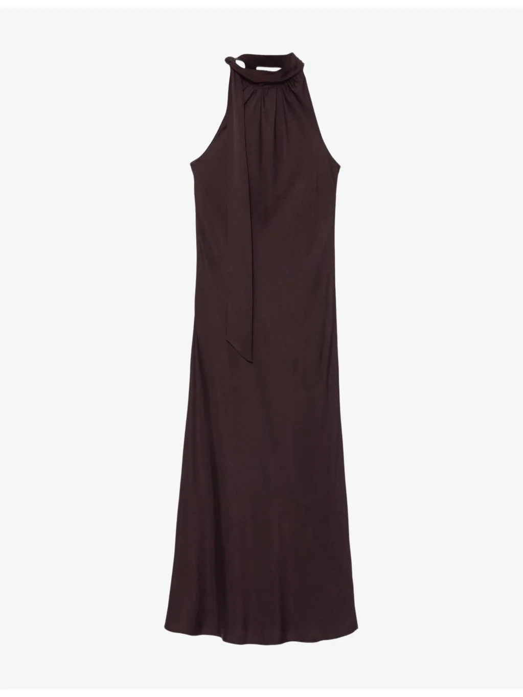 Beril High-Neck Silk-Blend Maxi Dress - 1