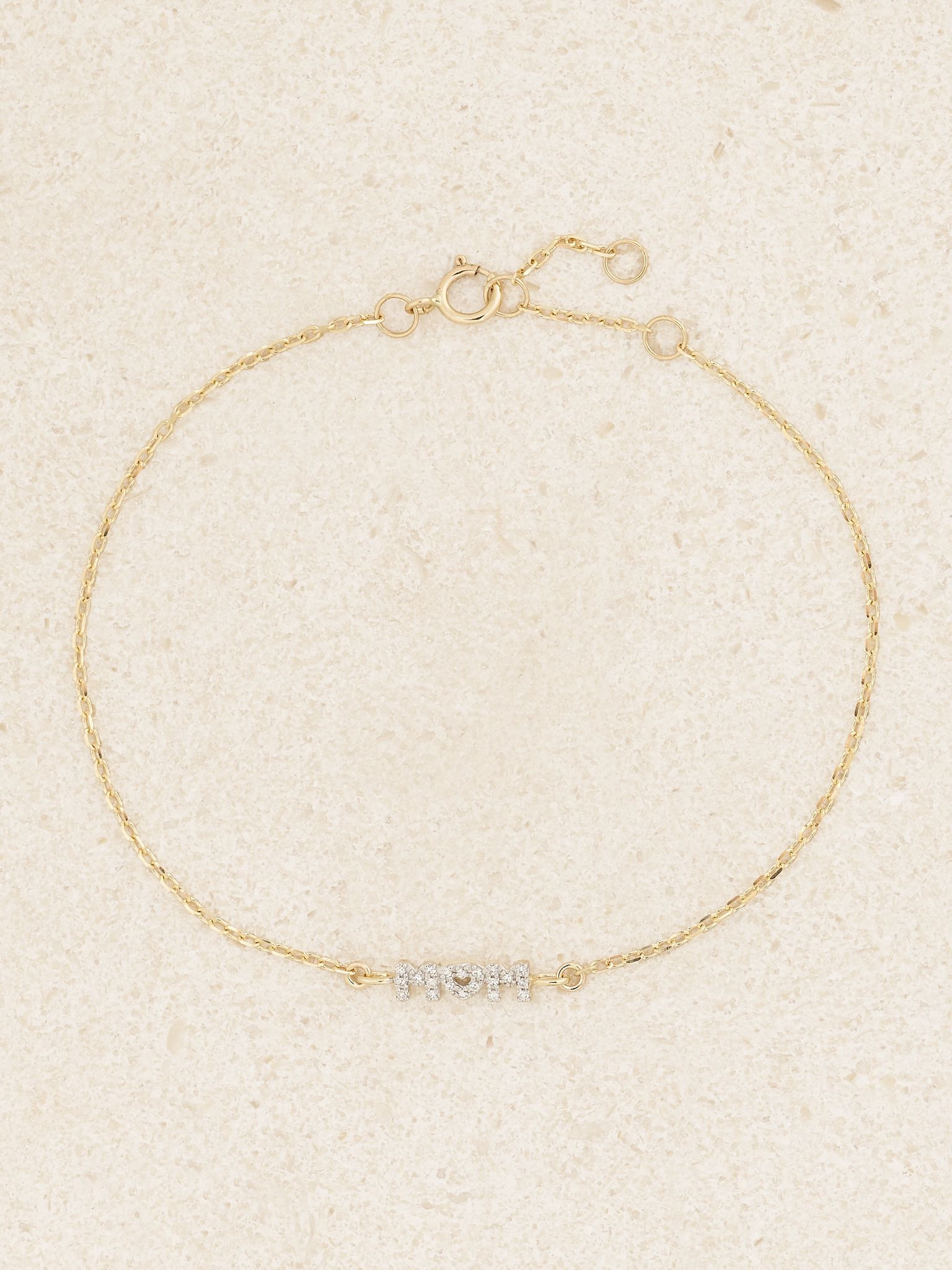 Mom 10-karat gold diamond bracelet Gold - 1