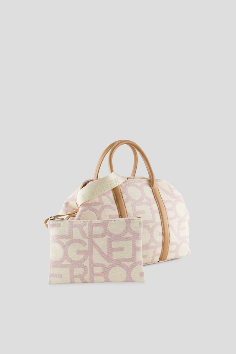 BOGNER PANY THERESA TOTE BAG IN SAND/ROSE outlook