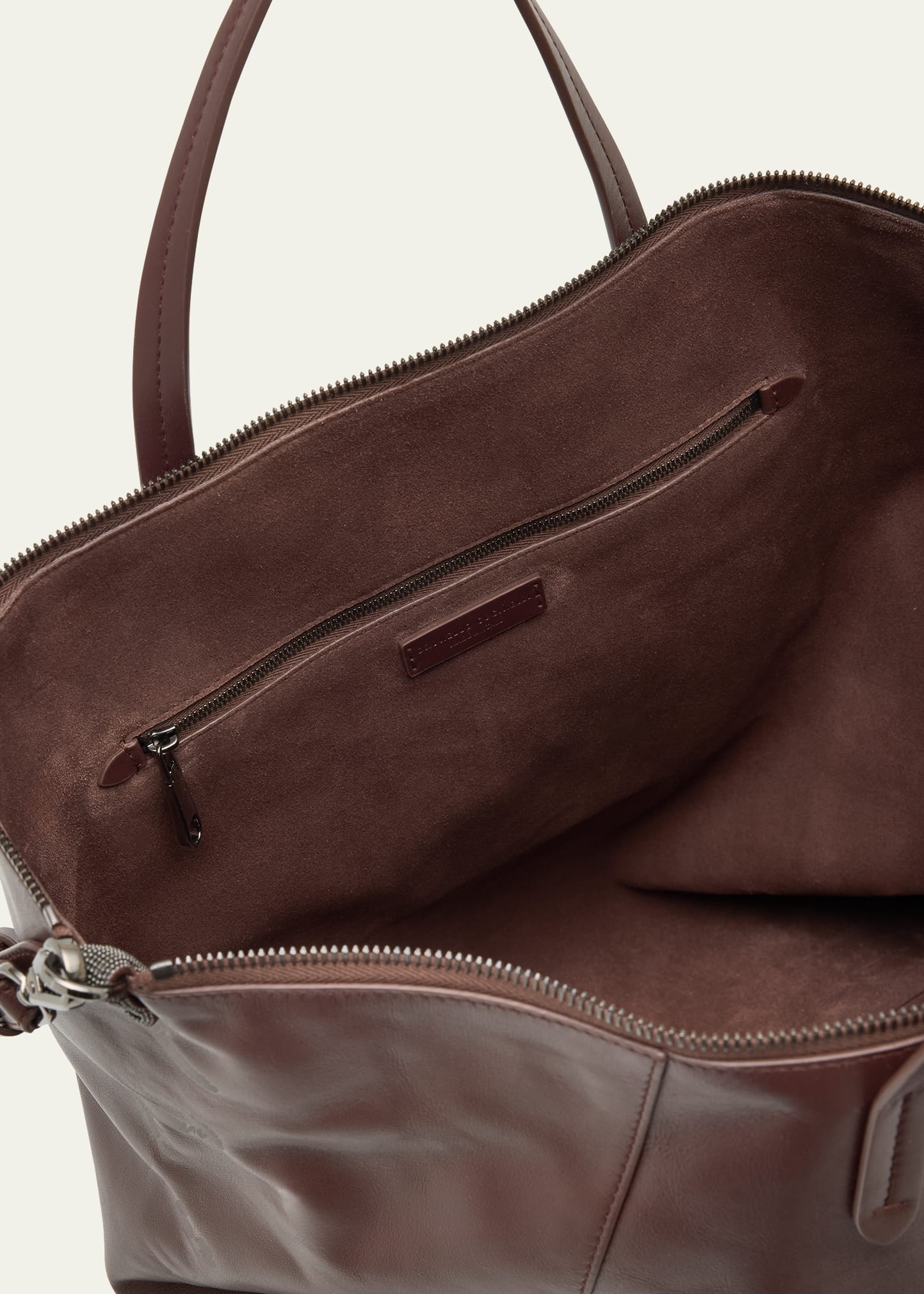 Duo Large Calfskin Shopper Shoulder Bag - 4