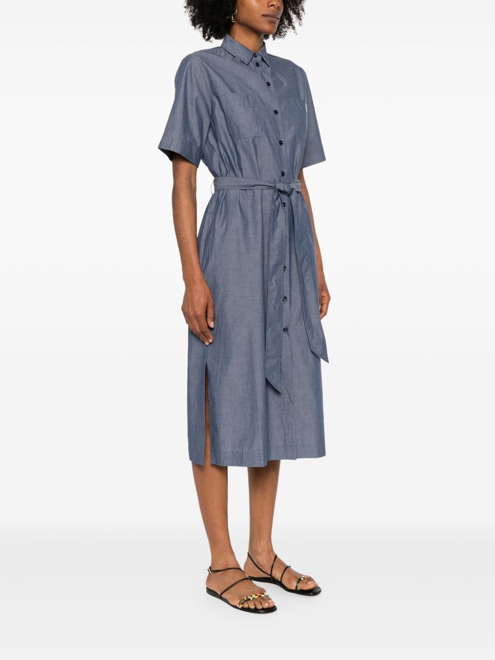 double-pocket midi dress - 3