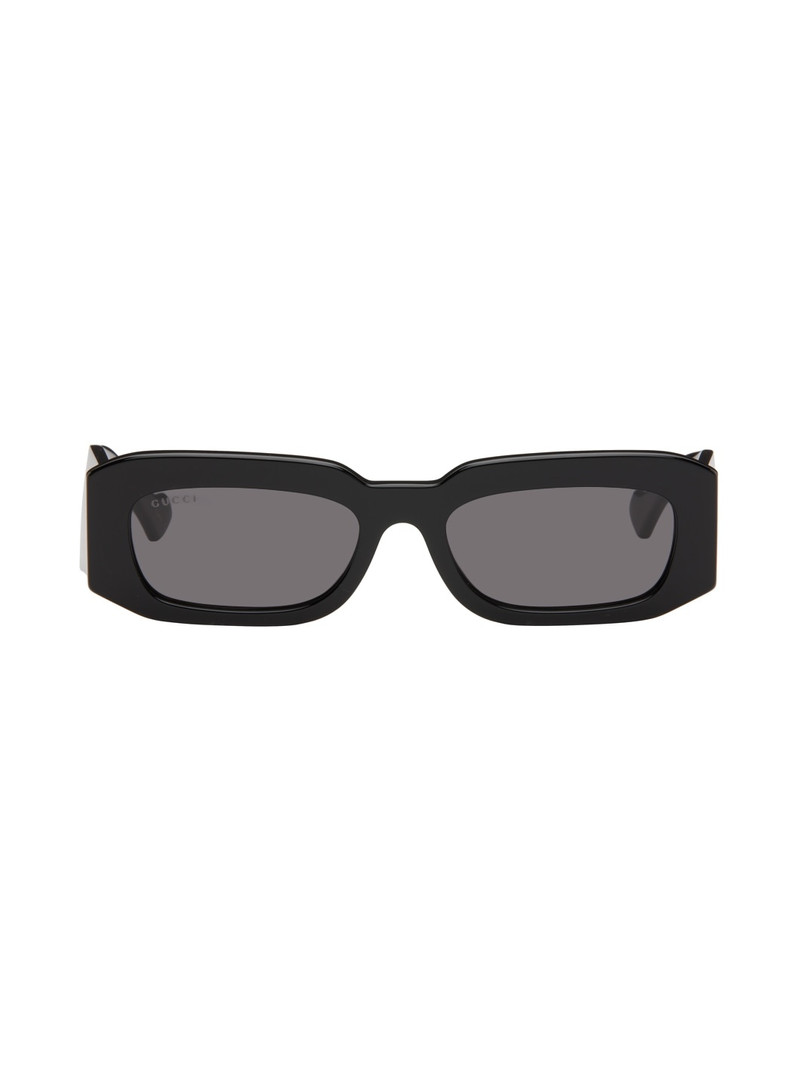Black Rectangular Sunglasses - 1