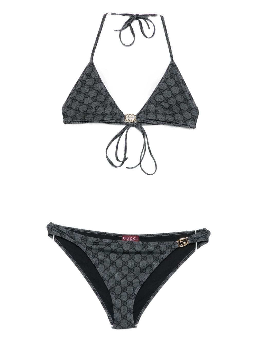 GG triangle bikini set - 1