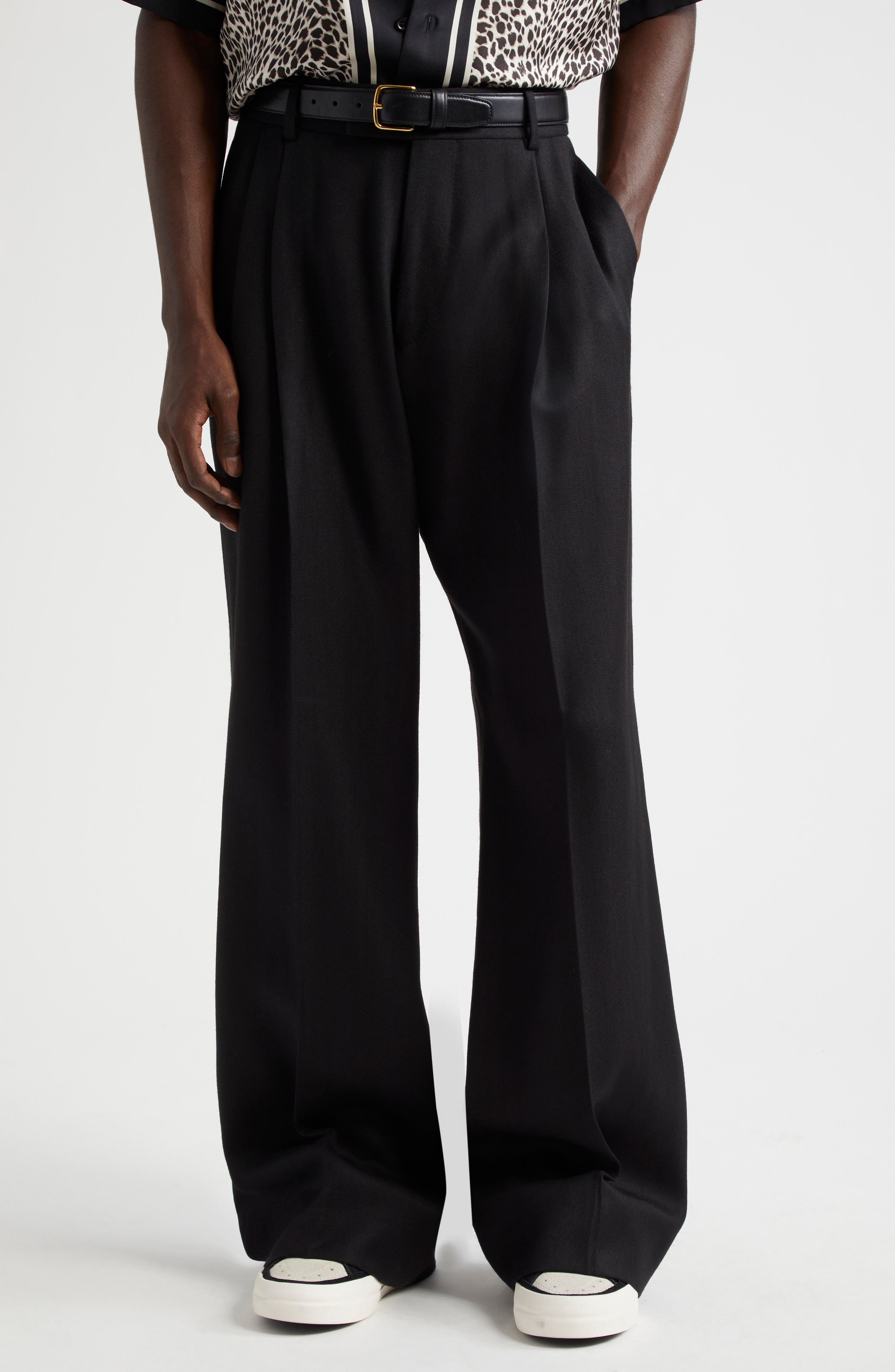 AMIRI Double Pleat Pants in Black at Nordstrom - 1