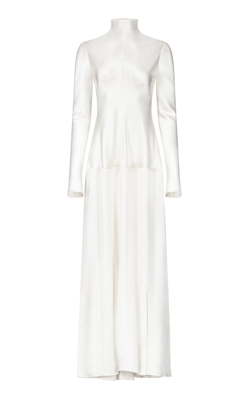 Mila Bias Cut Dress ivory 1