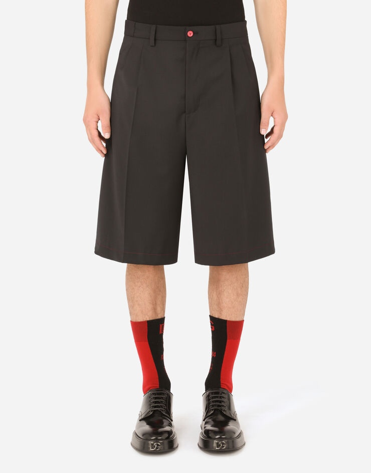 Stretch wool shorts - 2