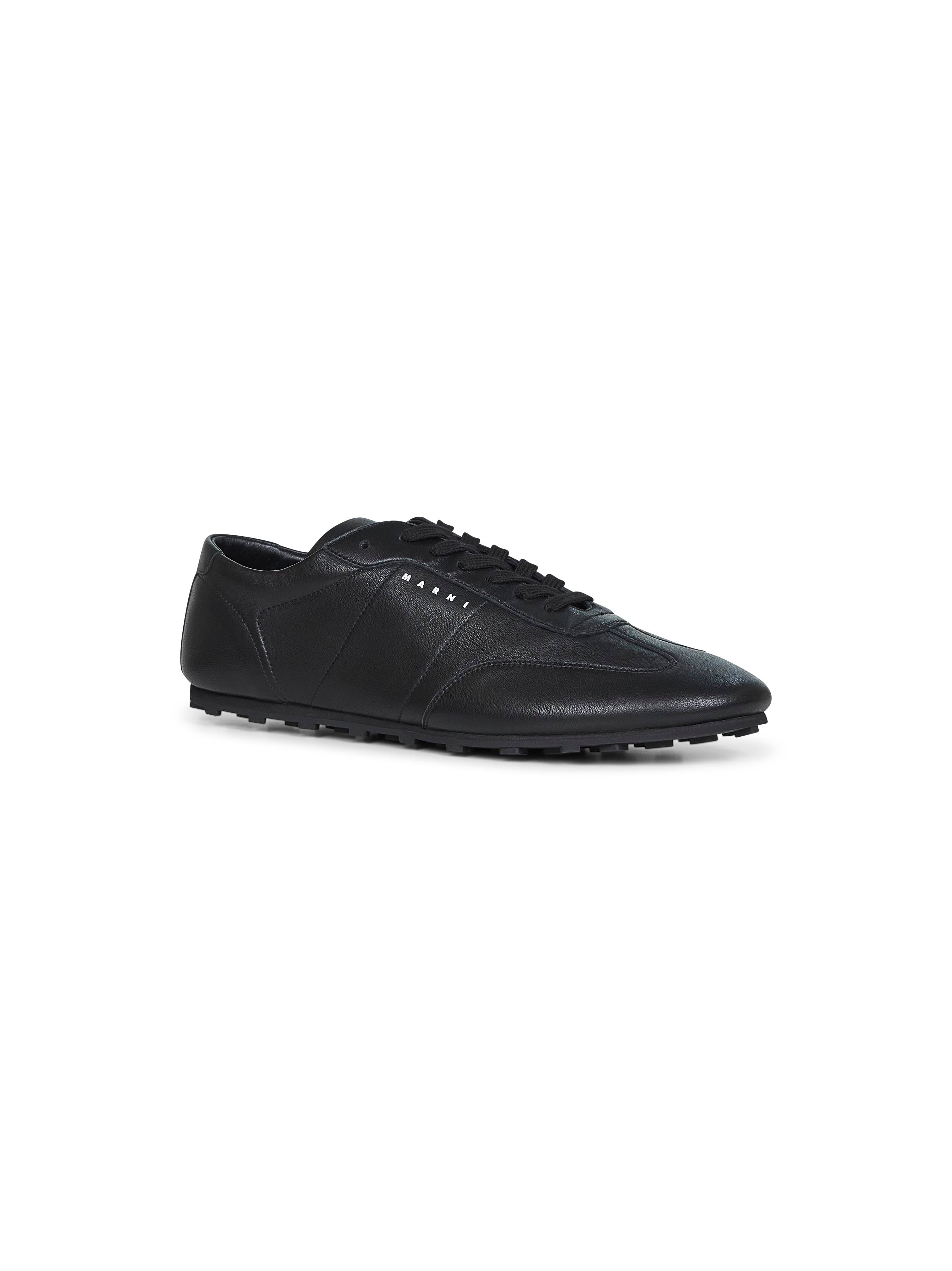 Black nappa leather Softy Soccer sneakers - 2